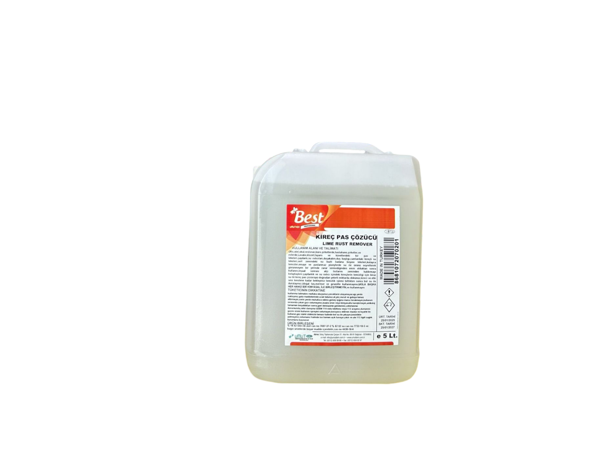 Best Kireç Ve Pas Çözücü 5 Lt