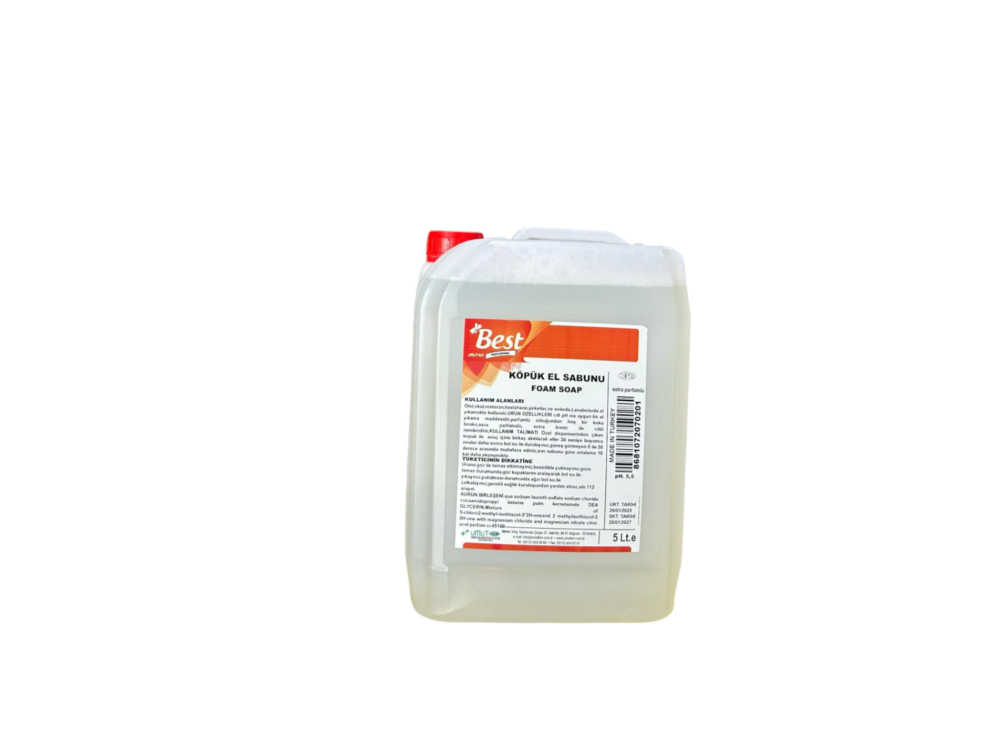 Best Köpük El Yıkama Sabunu 5 Lt 