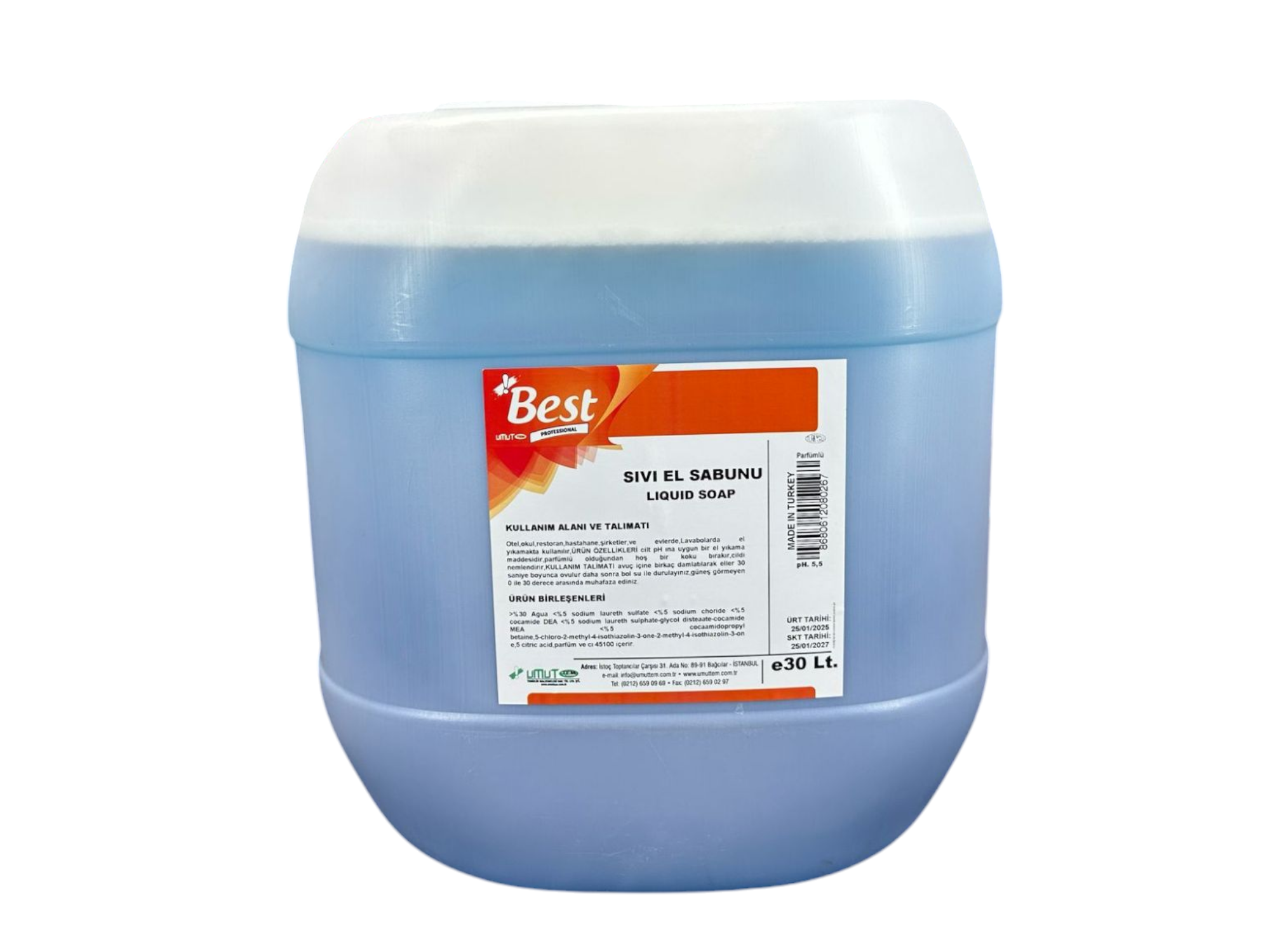 Best Sıvı El Yıkama Sabunu 30 Lt Okyanus 