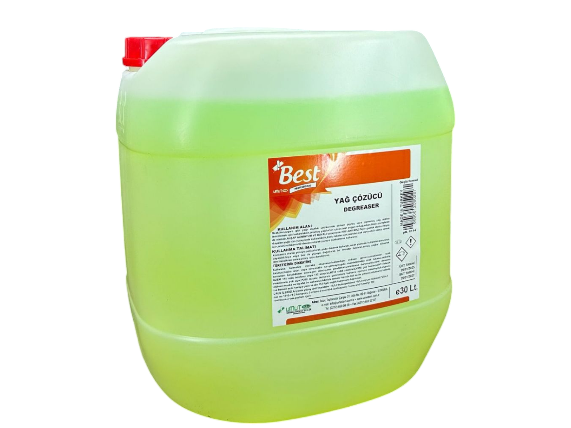 Best Yağ Çözücü 30 Lt