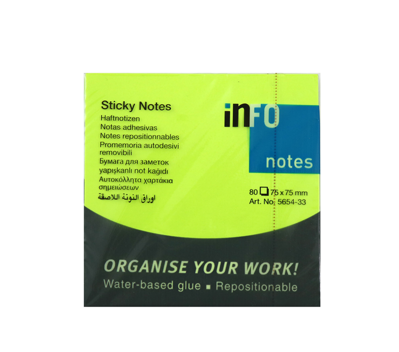 Postit Yapışkanlı Not Kağıdı Yeşil 80 Yaprak