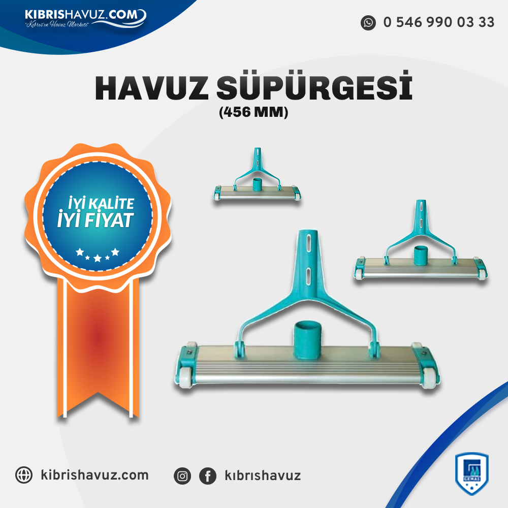 Gemaş Alüminyum Havuz Süpürgesi 456mm | Havuz Süpürgesi | Gemaş Alüminyum Havuz Süpürgesi 456mm | kibrishavuz.com - Kıbrıs Havuz Kurulumu, Malzemeleri & Ekipmanları | Cyprus Pool Installation, Materials and Equipment