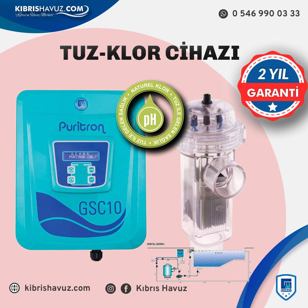 Tuz Klor Cİhazı + Cosmy 250 Tam Otomatik Havuz Robotu+ Test Kit ve Termometre Hediyeli | Havuz Temizlik Setleri | Tuz Klor Cİhazı + Cosmy 250 Tam Otomatik Havuz Robotu+ Test Kit ve Termometre Hediyeli | kibrishavuz.com