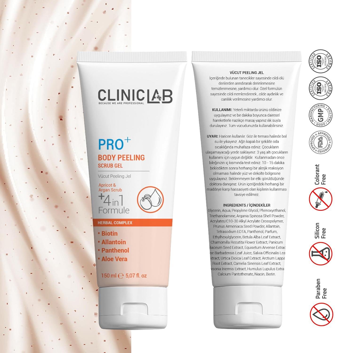 ClinicLab Body Peeling Scrub Gel 150ml