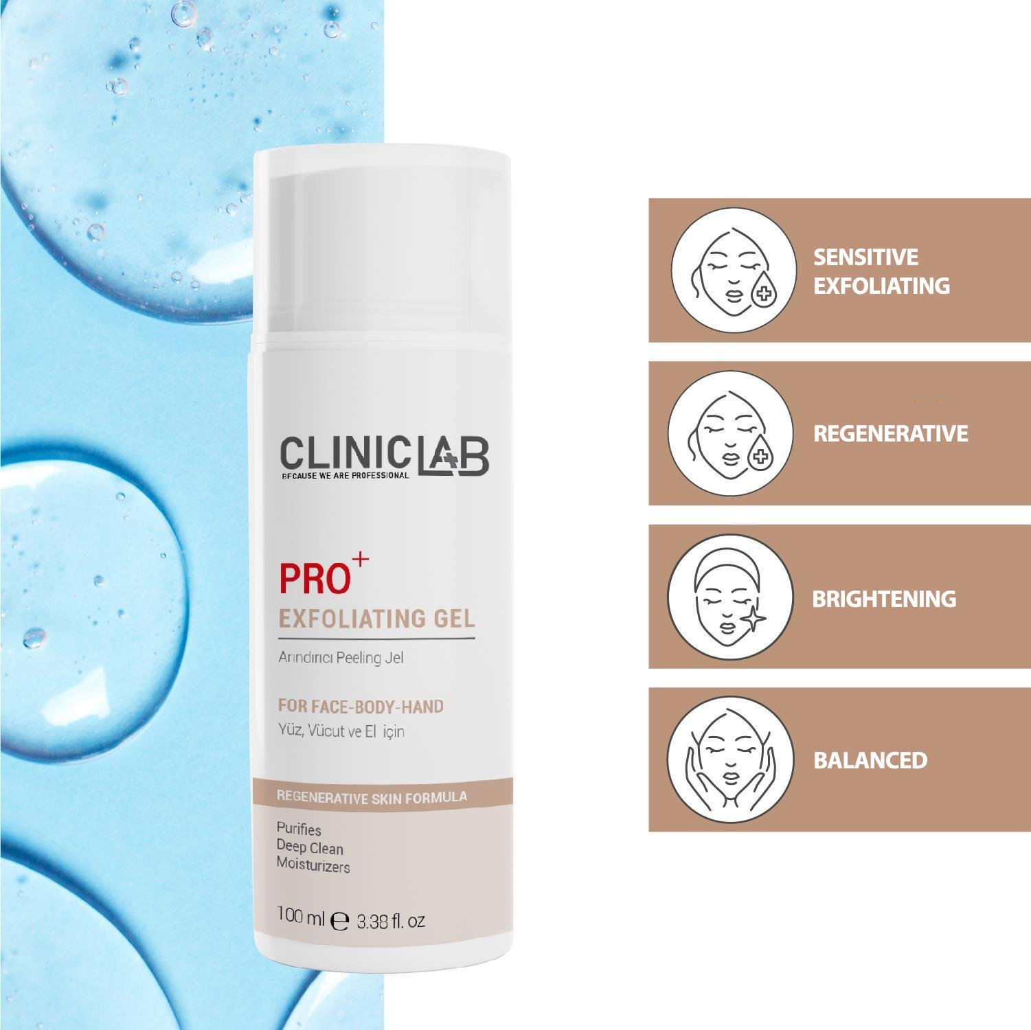 Cliniclab Pro+ Exfoliating Gel 100 mL 