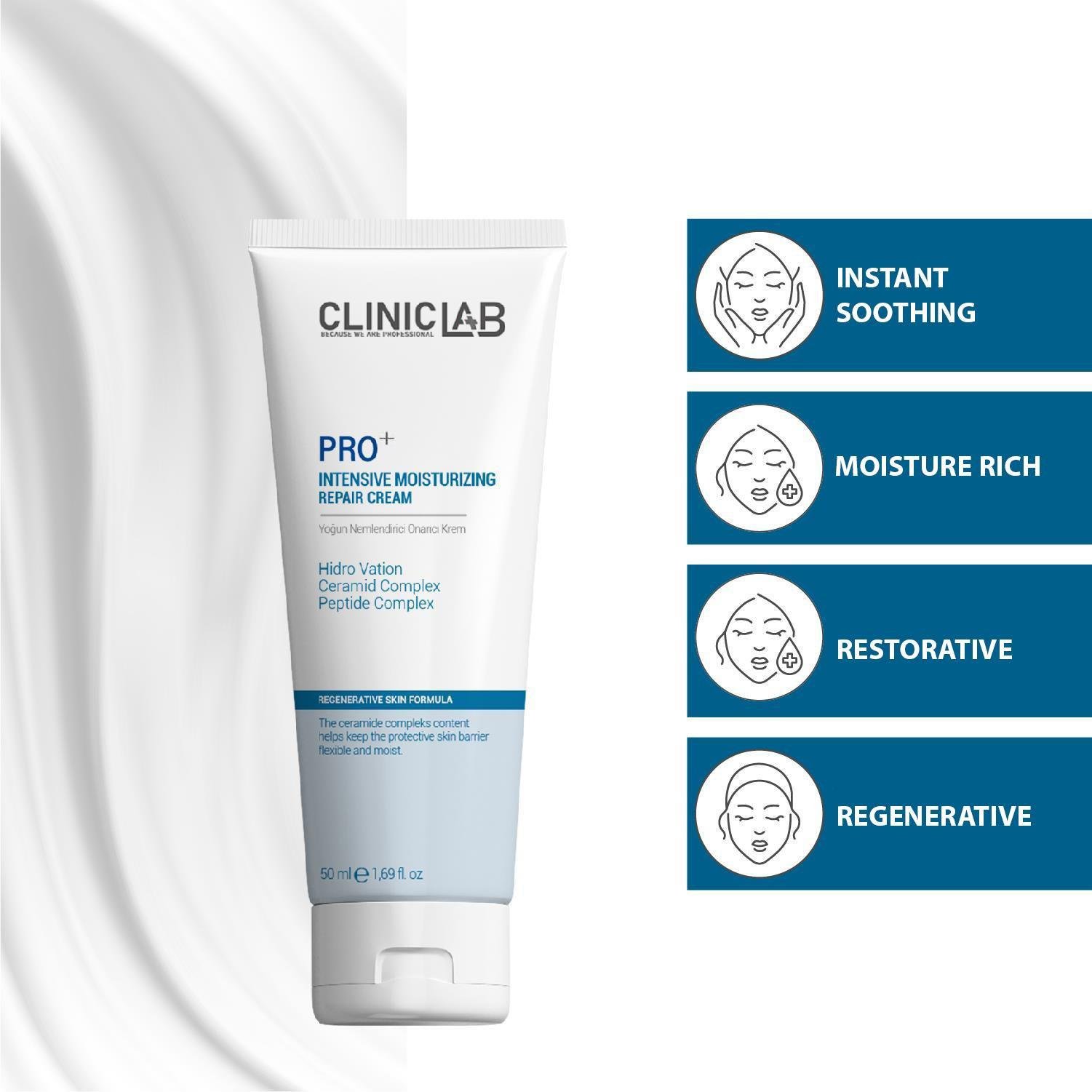 ClinicLab Pro+ Intensive Moisturizing Repair Cream 50ml 