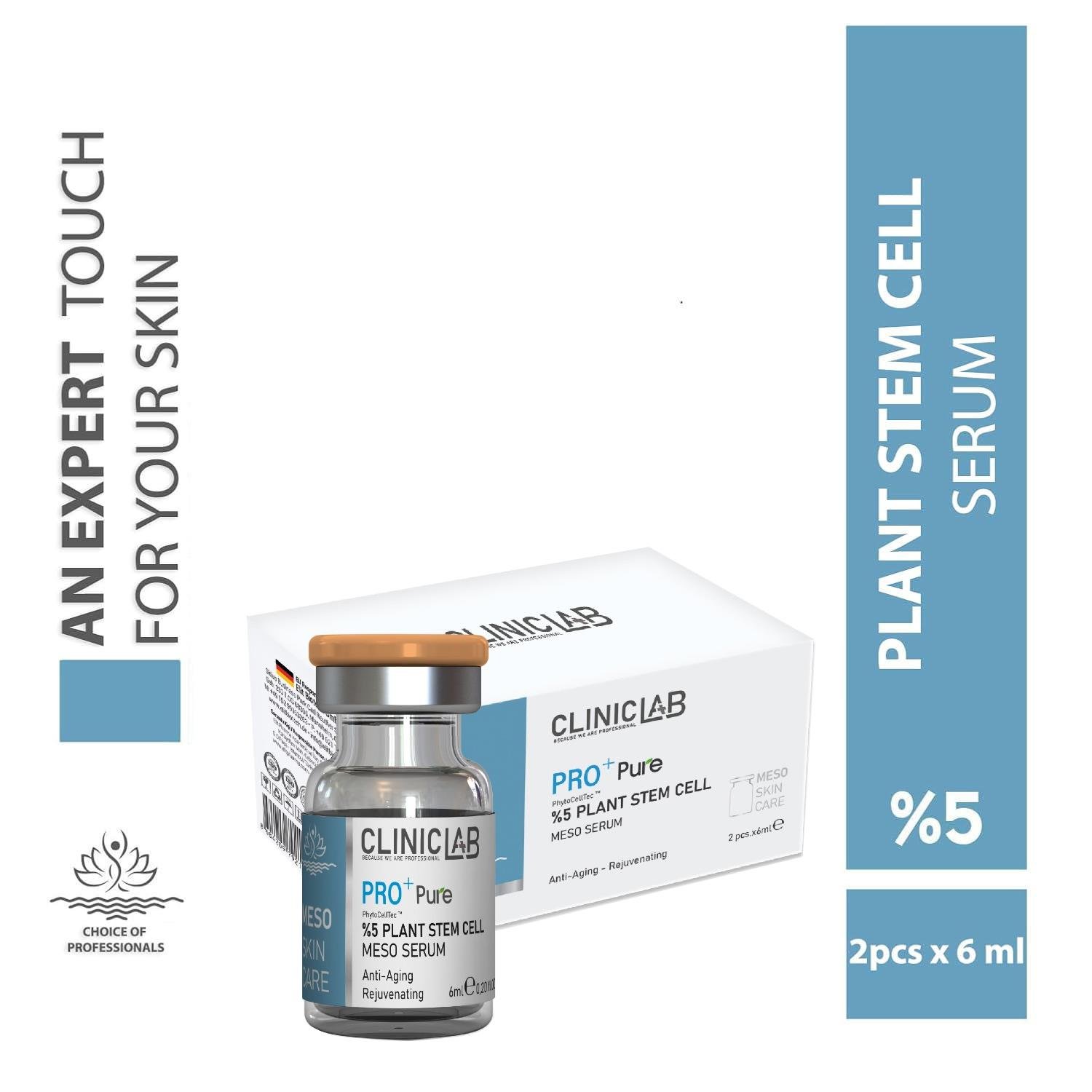 Cliniclab Pro+ Pure %5 Plant Stem Cell Meso Serum 6 mL x 2 pcs  