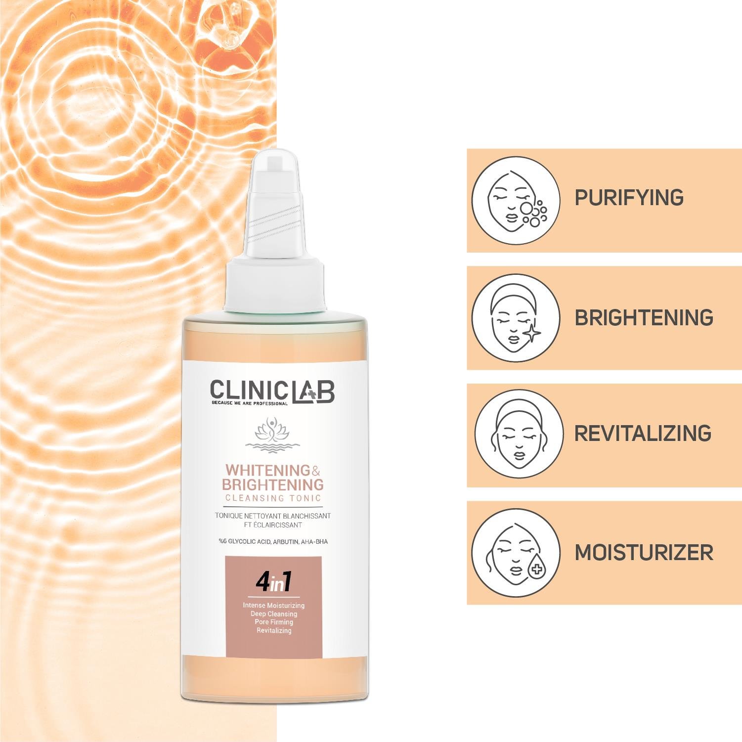 Cliniclab Whitening and Brighteing Cleansing Tonic 200 ml