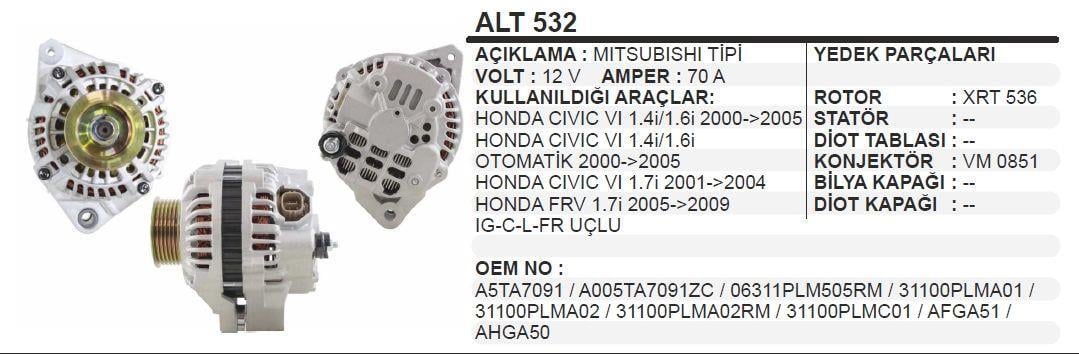AESALT532OEM-Alternatör Dinamo