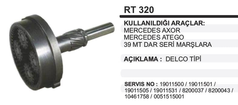 AESRT320-Marş Rediktörü