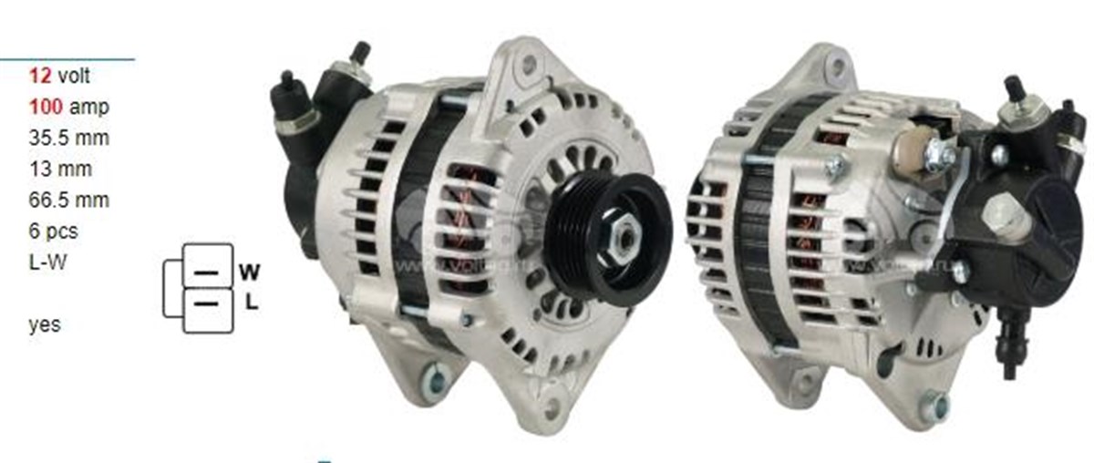 ALTERNATÖR 12V 110AH OPEL COMBO ASTRA HONDA CIVIC 