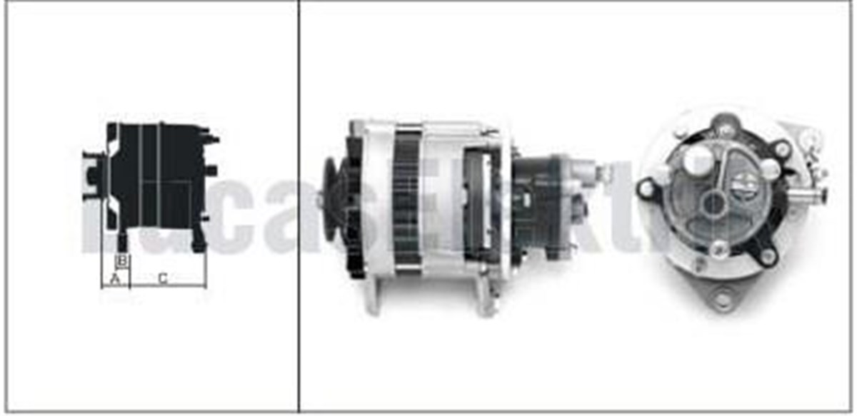 Alternatör 12V 55Ah Bmc Levent V Pompalı A127