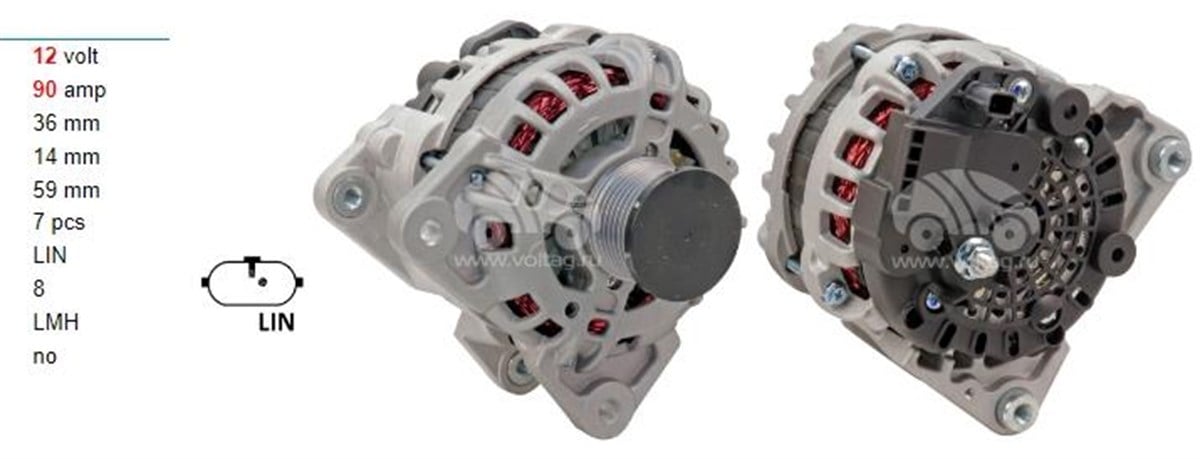 Alternatör 12V 90Ah Renault Captur Clio Symbol Dacıa Dokker Lodgy Logan Sandero Clio4 Dacia Bosch F000bl0410