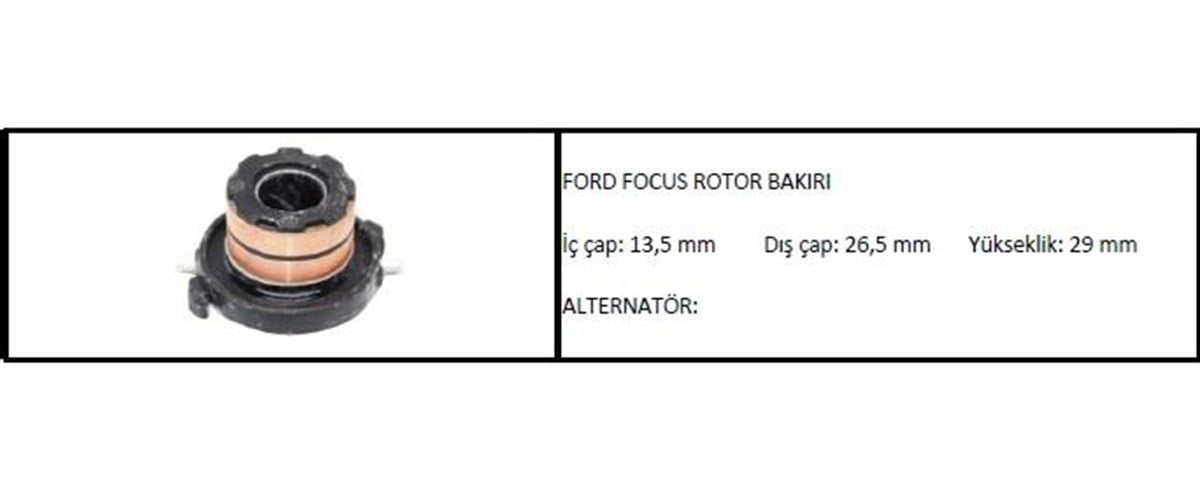 Alternatör Rotor Bakırı Ford Focus 