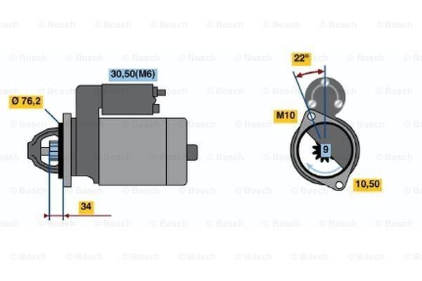 BOSCH0001115022-Marş Motoru - Marş Dinamosu