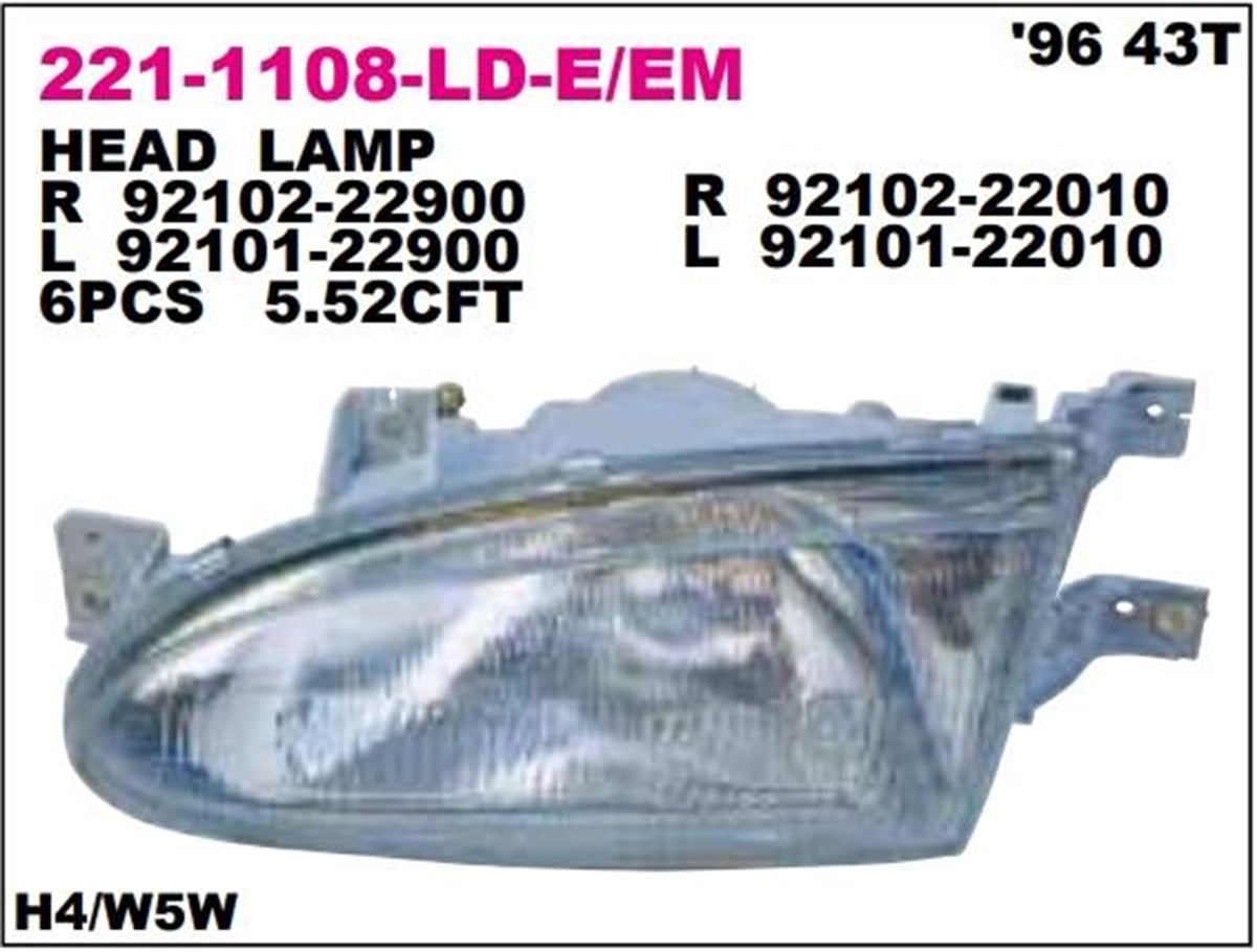 Far Komple Accent Sol 94 97 221 1108L Lde