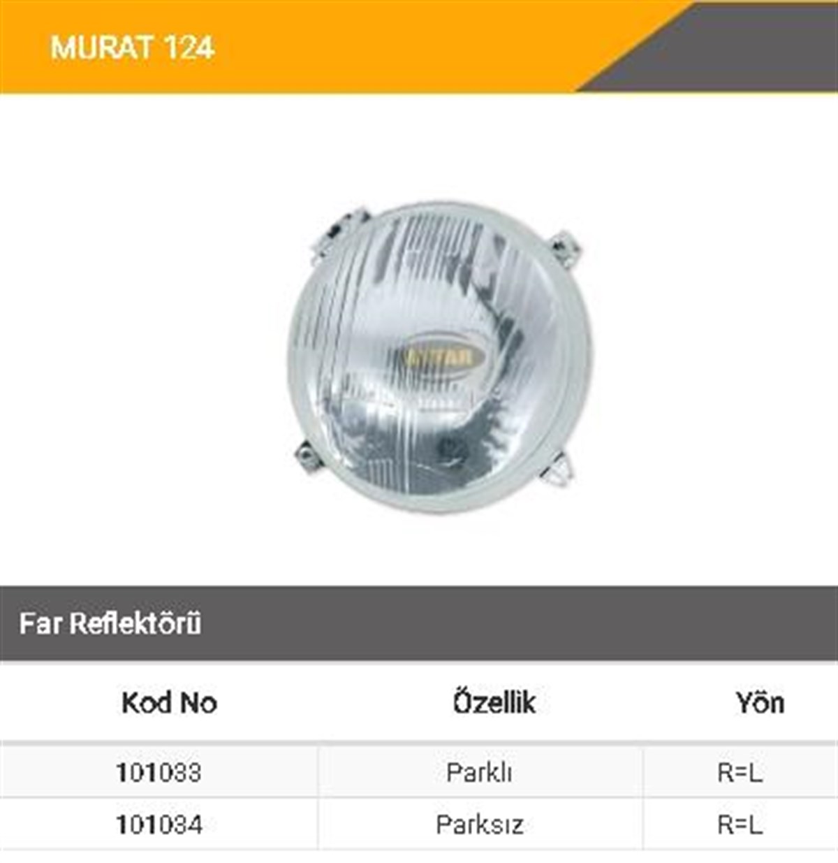FAR M124 50NC (PARKLI)..................AYF101033 