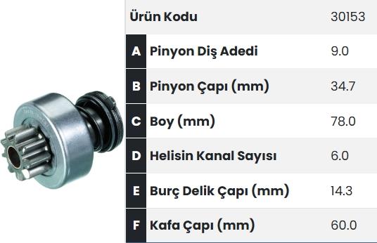 FORM30153-Marş Dişlisi