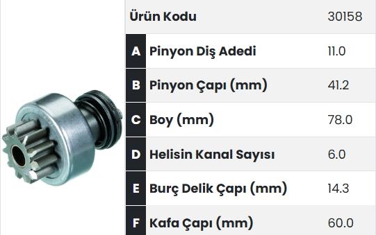 FORM30158-Marş Dişlisi