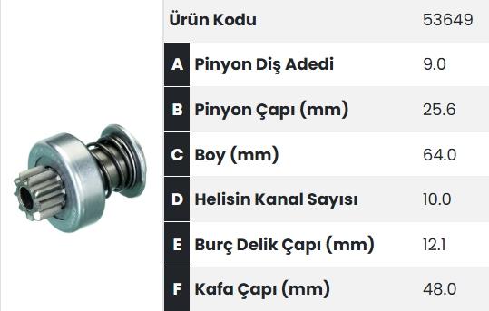 FORM53649-Marş Dişlisi