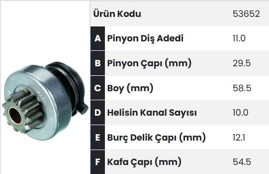 FORM53652-Marş Dişlisi