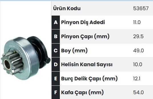 FORM53657-Marş Dişlisi