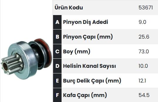 FORM53671-Marş Dişlisi