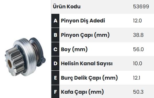 FORM53699-Marş Dişlisi
