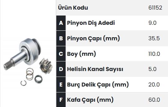 FORM61152-Marş Dişlisi
