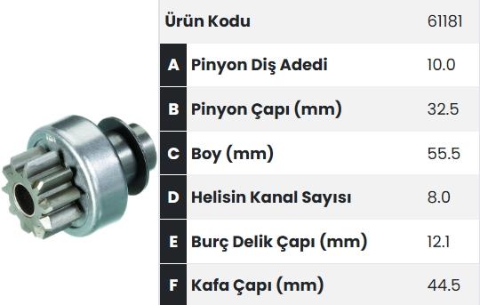 FORM61181-Marş Dişlisi