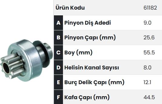 FORM61182-Marş Dişlisi