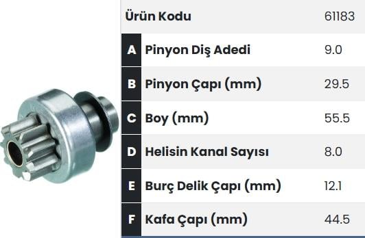 FORM61183-Marş Dişlisi