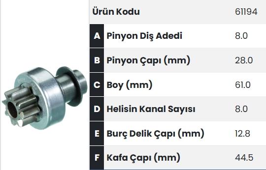 FORM61194-Marş Dişlisi