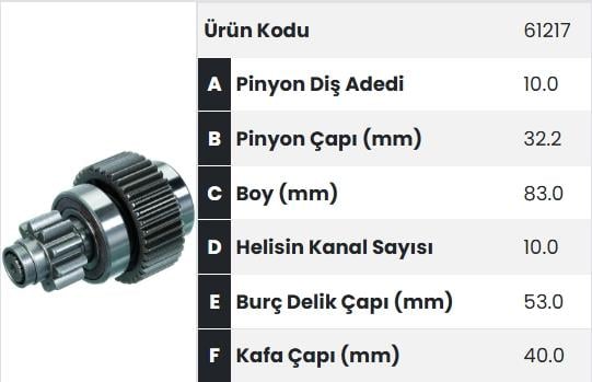 FORM61217-Marş Dişlisi