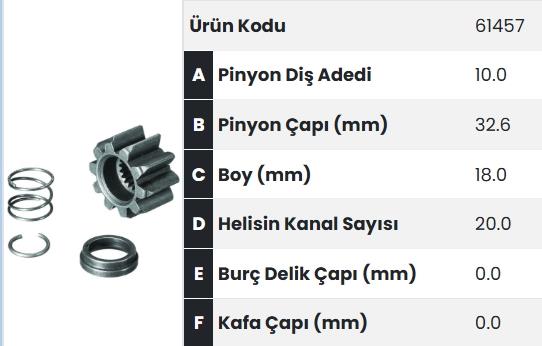FORM61457-Marş Dişlisi