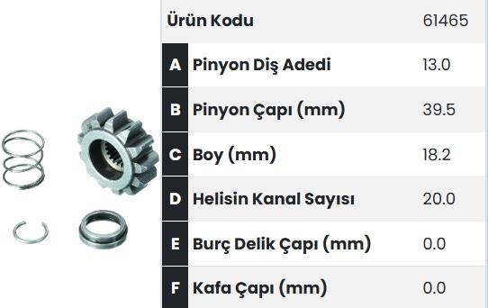 FORM61465-Marş Dişlisi