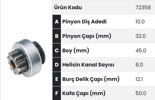 FORM72358-Marş Dişlisi