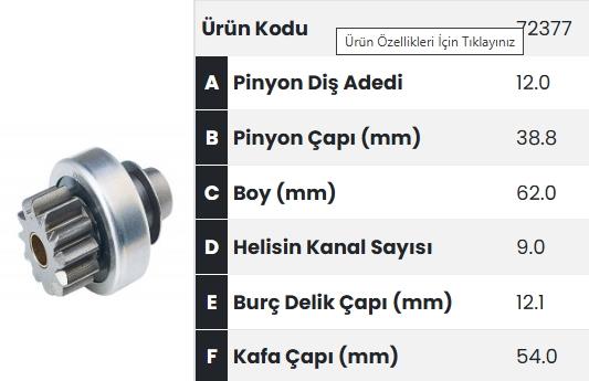 FORM72377-Marş Dişlisi