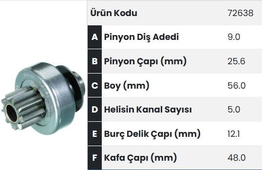 FORM72638-Marş Dişlisi