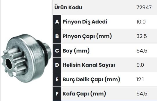 FORM72947-Marş Dişlisi
