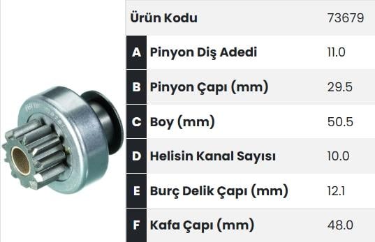 FORM73679-Marş Dişlisi