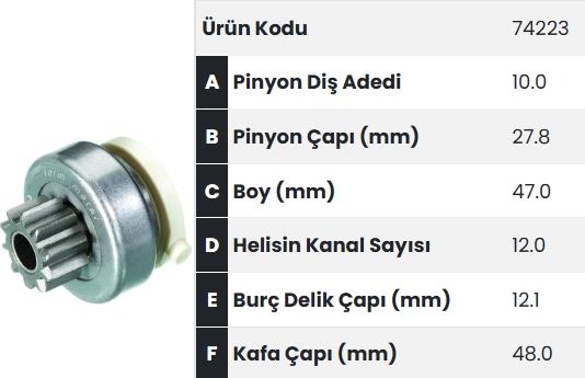 FORM74223-Marş Dişlisi