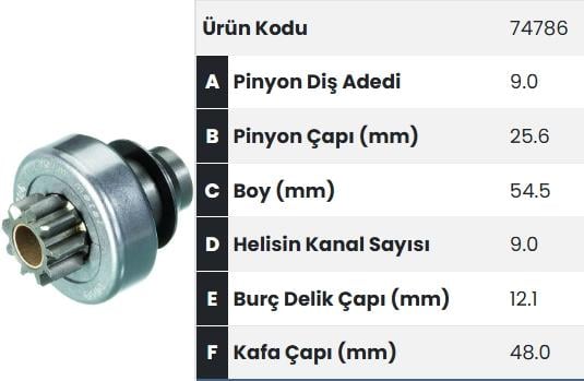 FORM74786-Marş Dişlisi