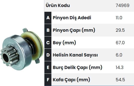 FORM74969-Marş Dişlisi
