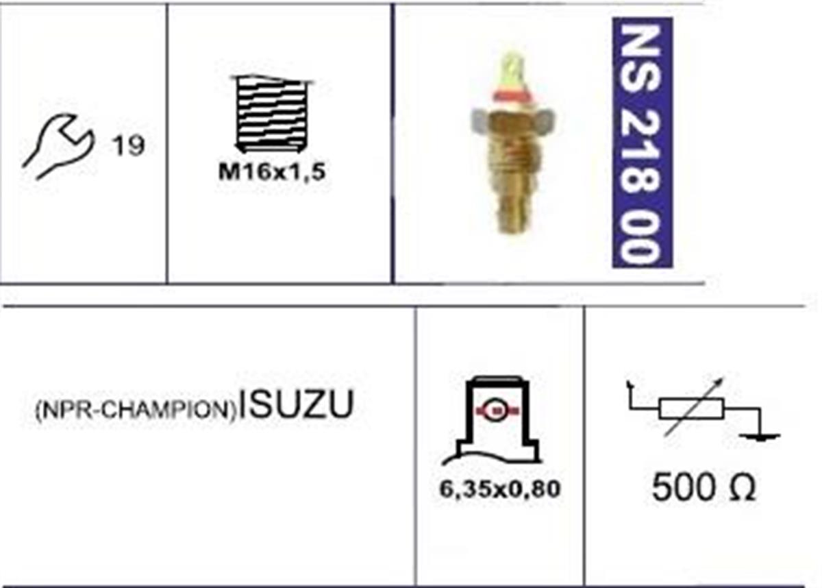 Hararet Müşürü Isuzu Npr Champıon | Nesan Ns21800