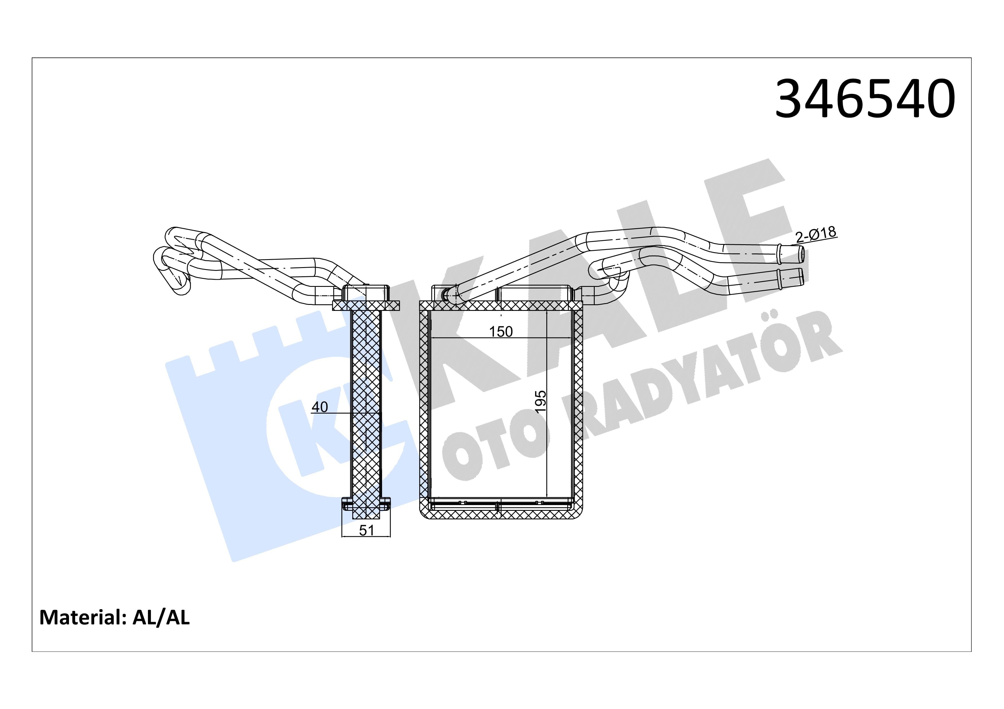 KALE346540-Kalorifer Radyatörü