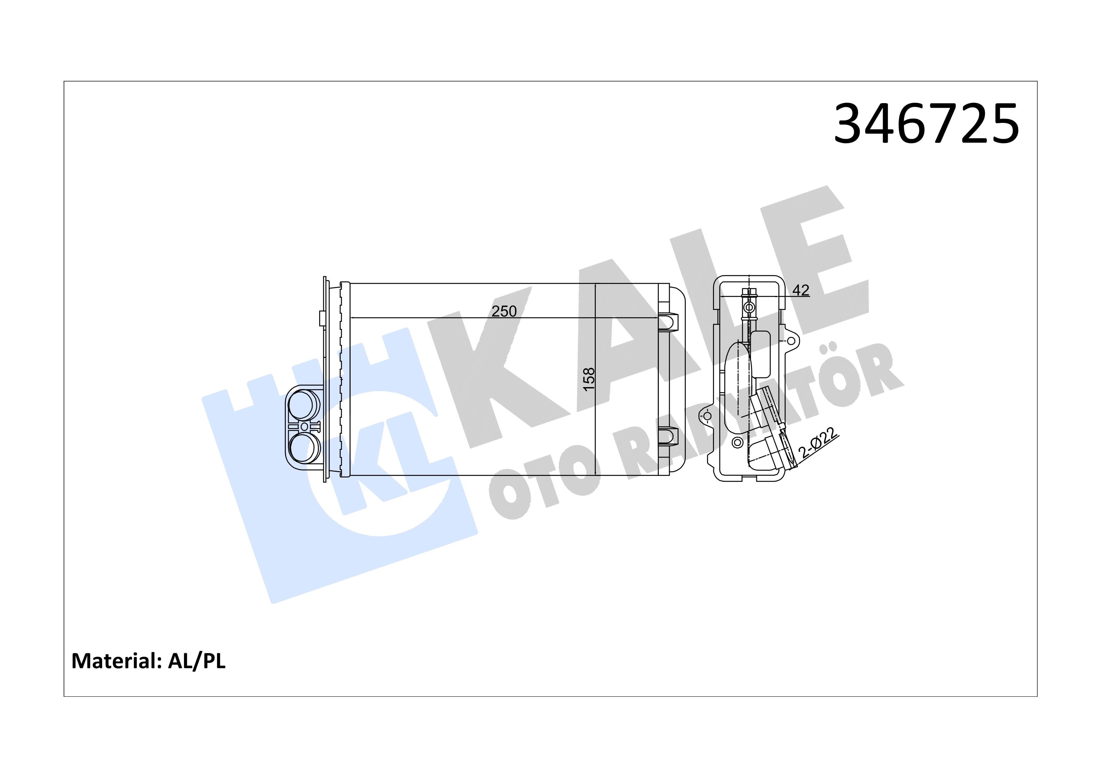 KALE346725-Kalorifer Radyatörü