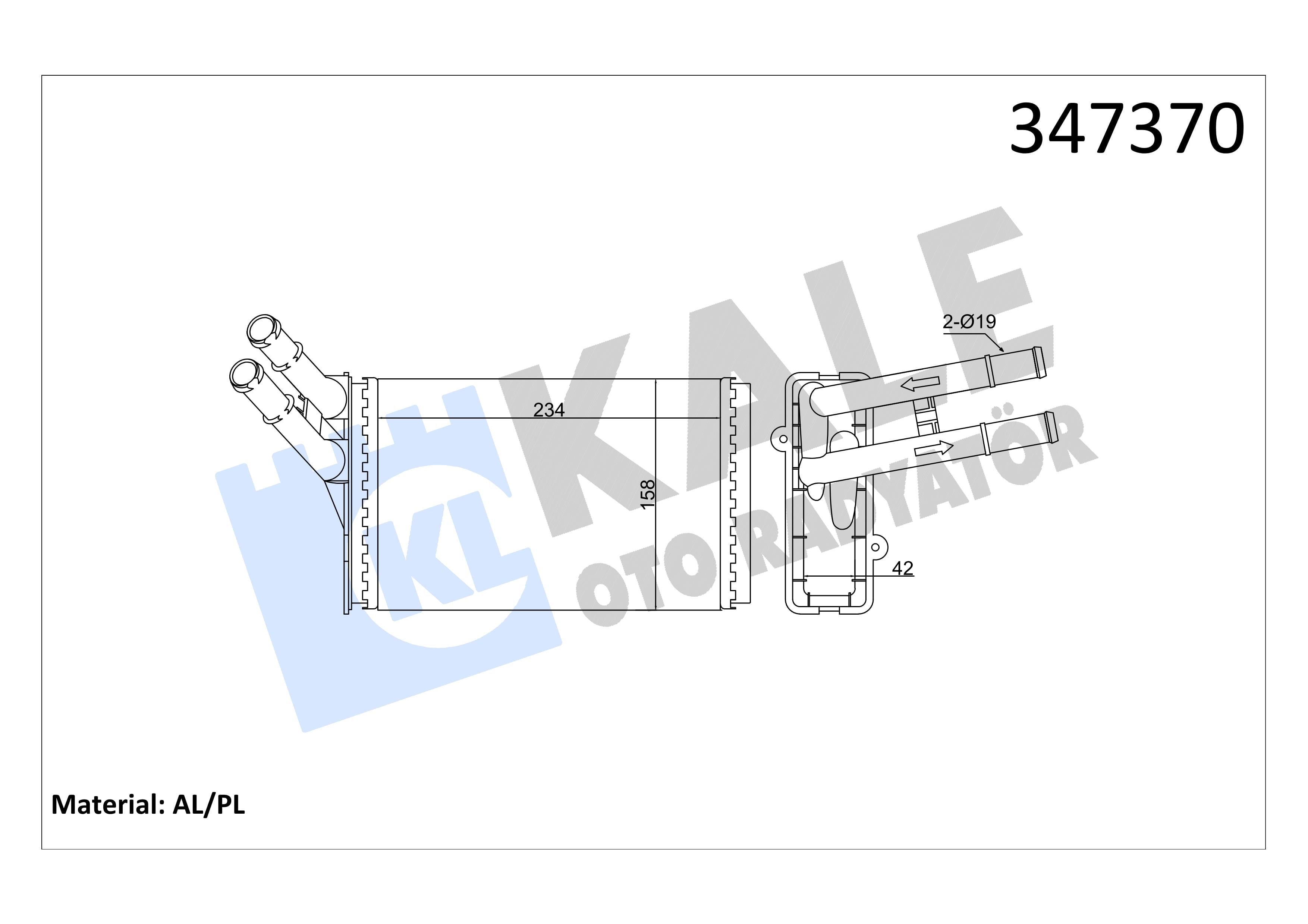 KALE347370-Kalorifer Radyatörü
