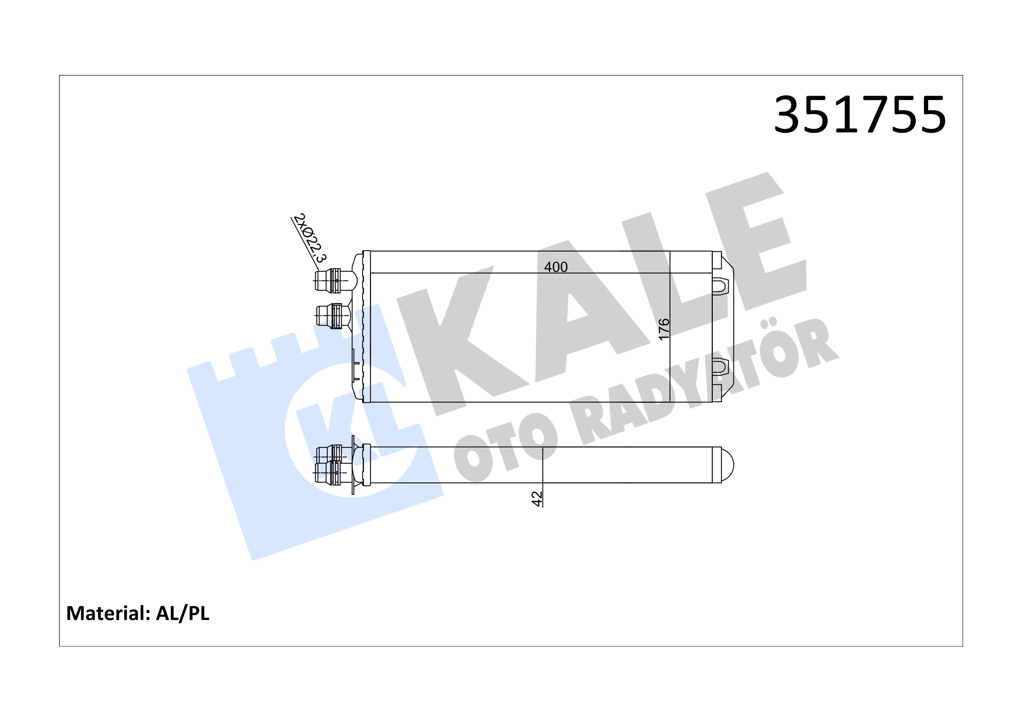 KALE351755-Kalorifer Radyatörü