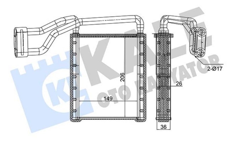 KALE353835-Kalorifer Radyatörü